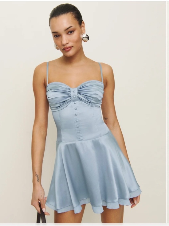Reformation Dresses & Skirts - Reformation Ursula Silk Dress Blue